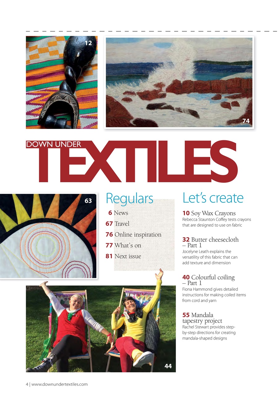 Down Under Textiles Preview Pages