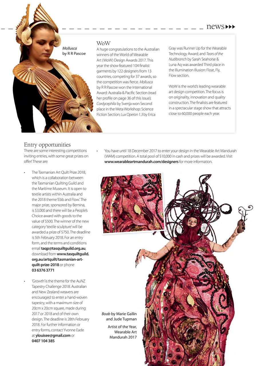 Down Under Textiles Preview Pages