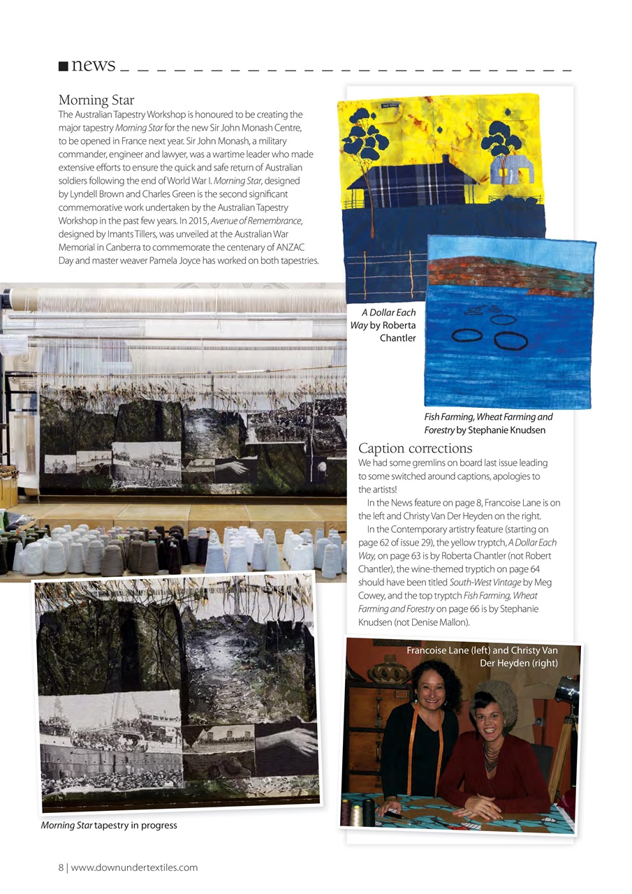 Down Under Textiles Preview Pages