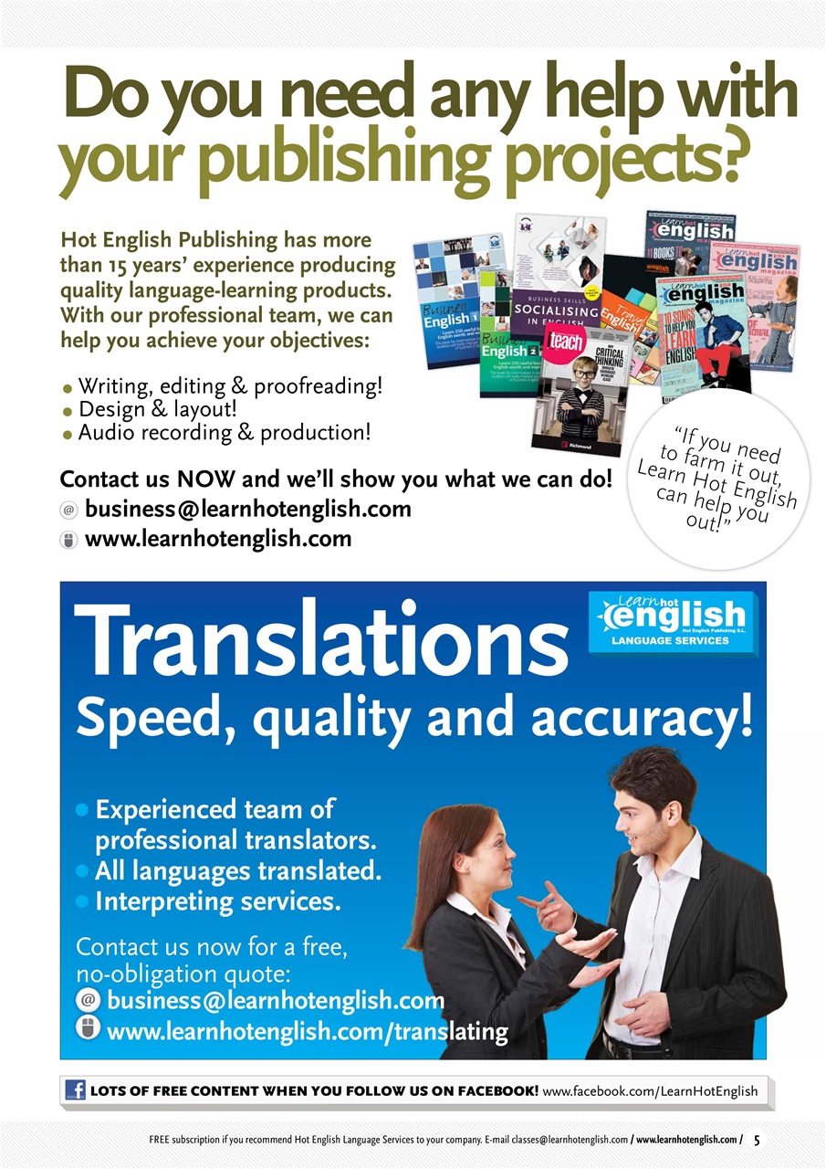 Learn Hot English Preview Pages