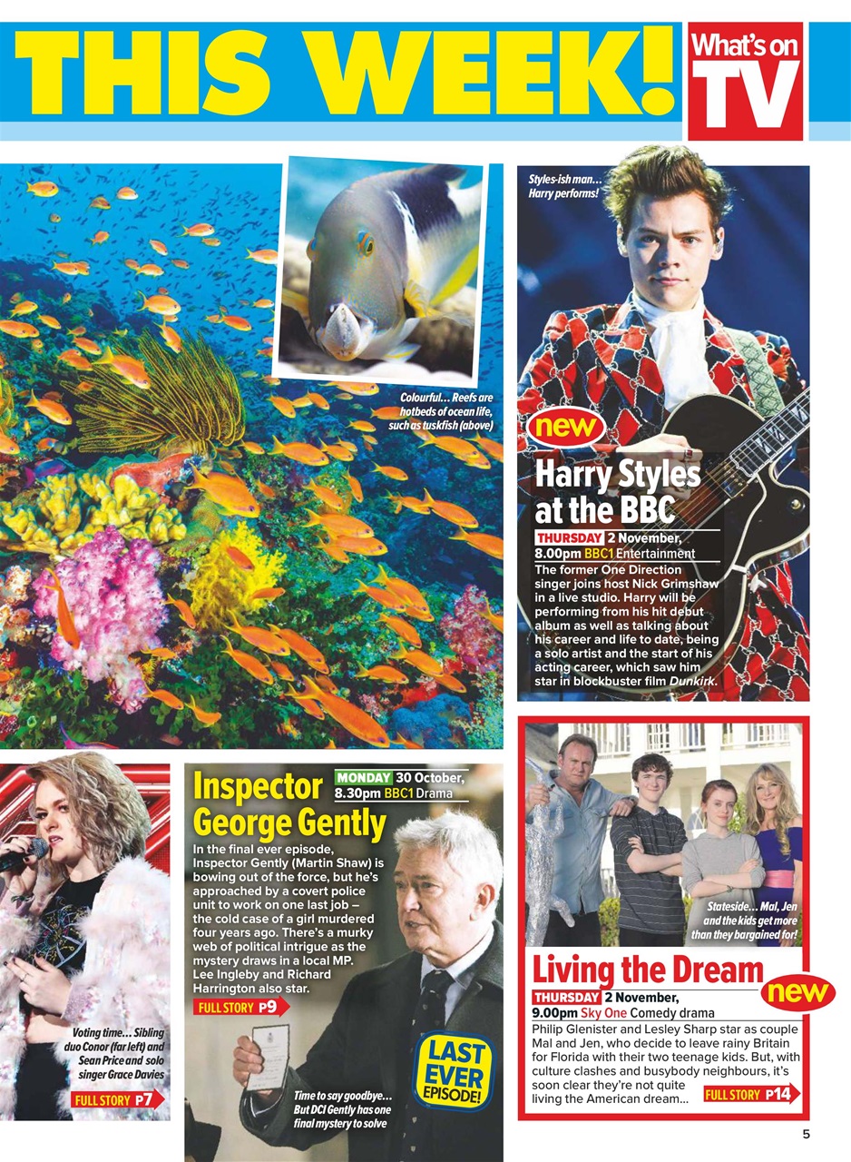 What's on TV Preview Pages