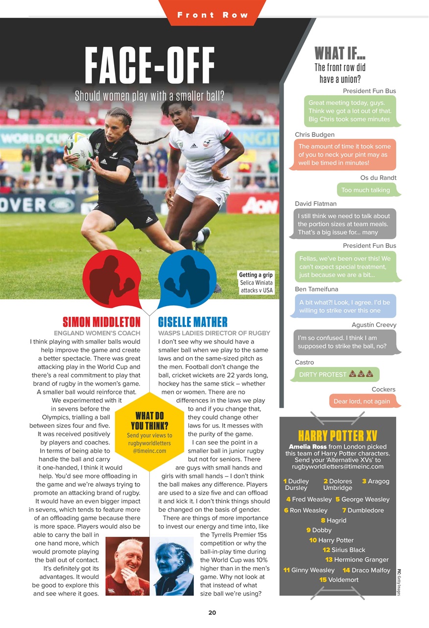 Rugby World Preview Pages