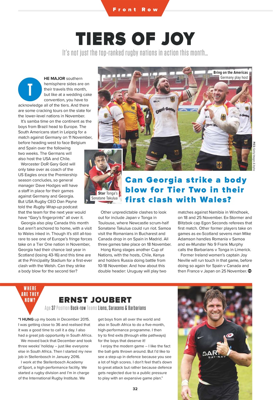 Rugby World Preview Pages
