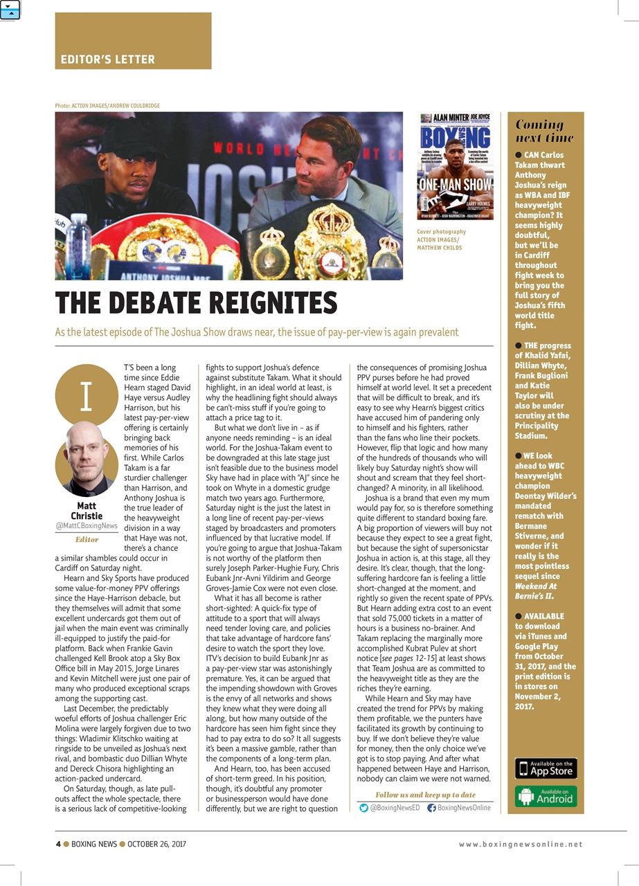 Boxing News Preview Pages