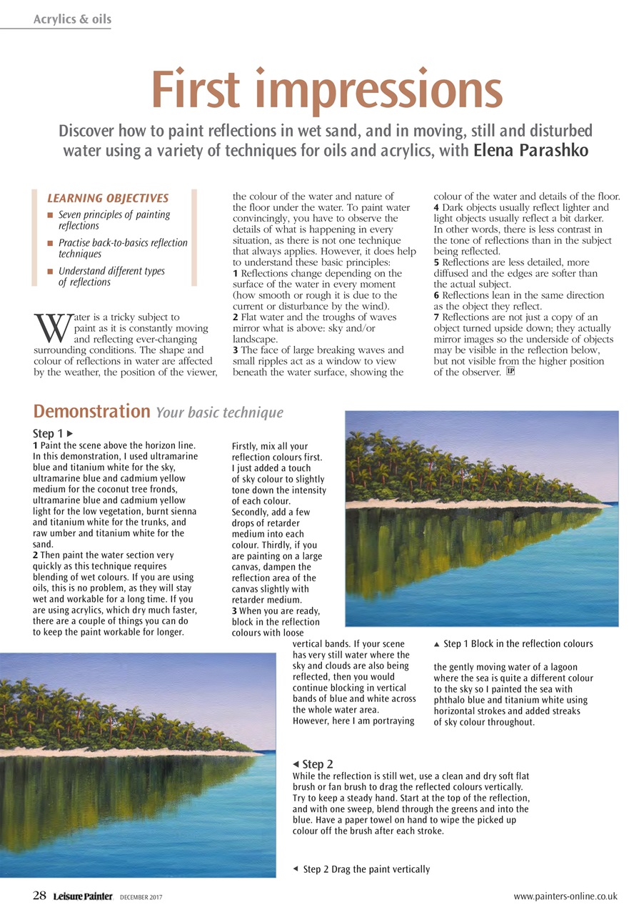 Leisure Painter & The Artist Preview Pages