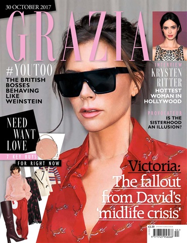Grazia issue 30th October 2017