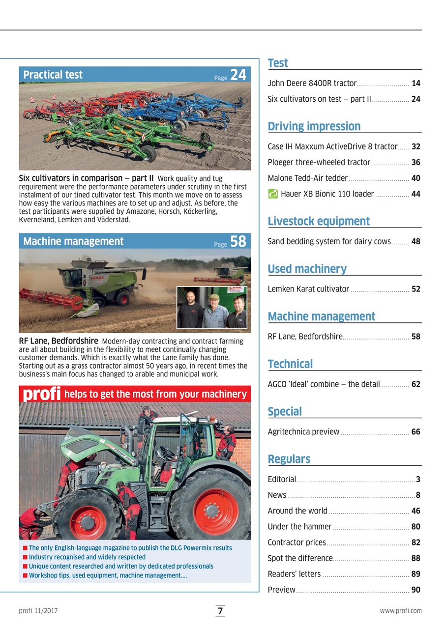 Profi International Preview Pages