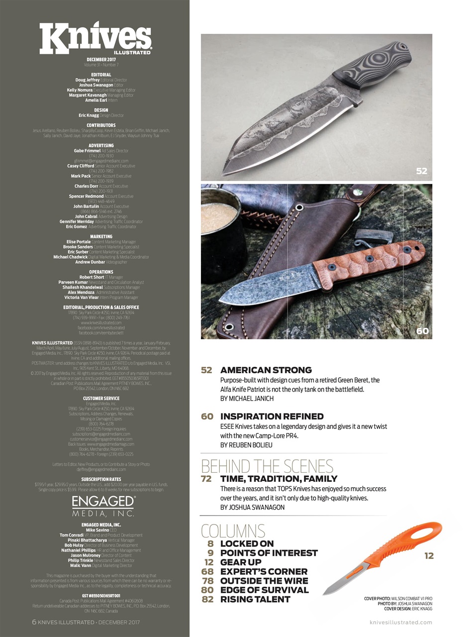 Knives Illustrated Preview Pages