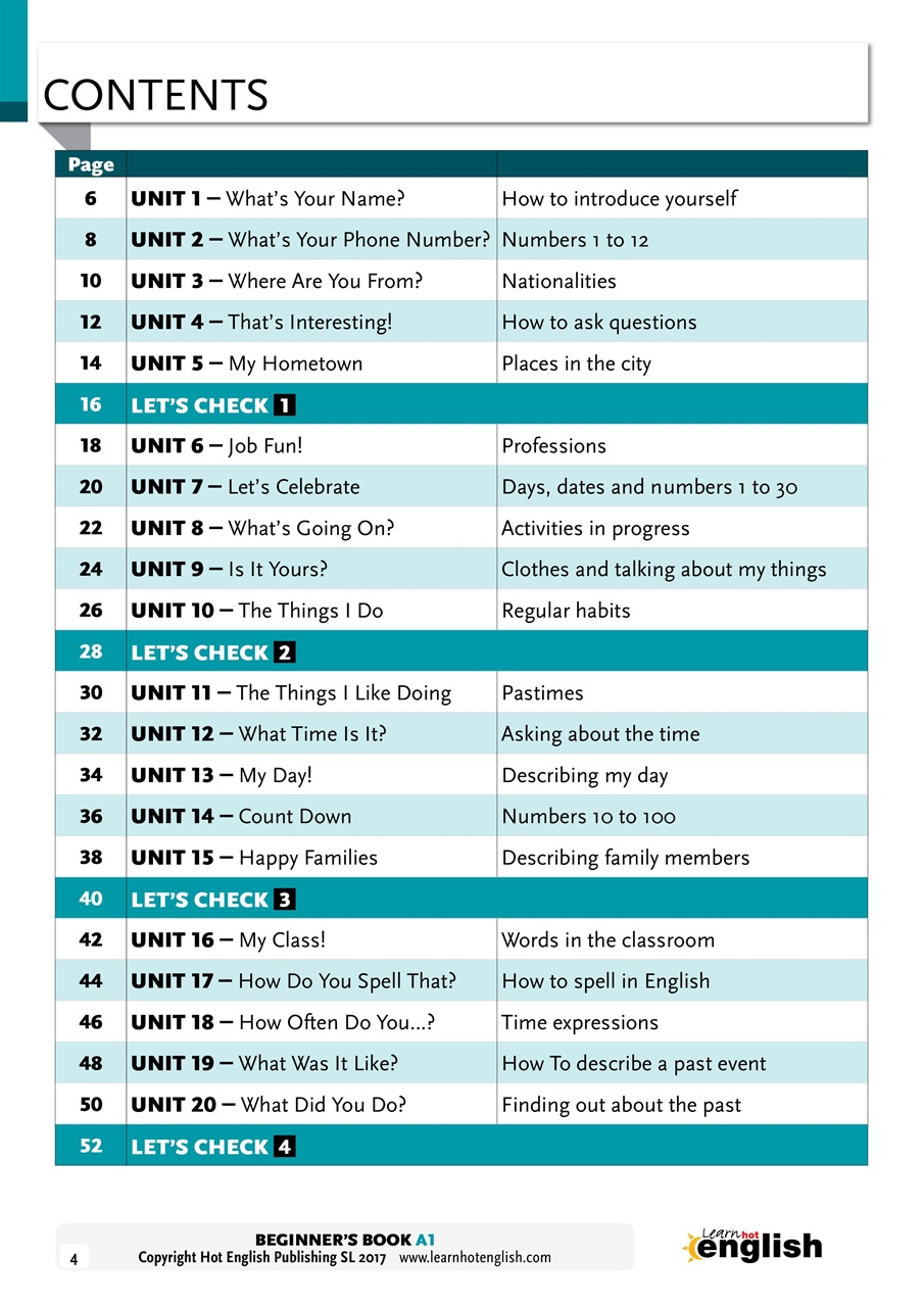 Learn Hot English Preview Pages