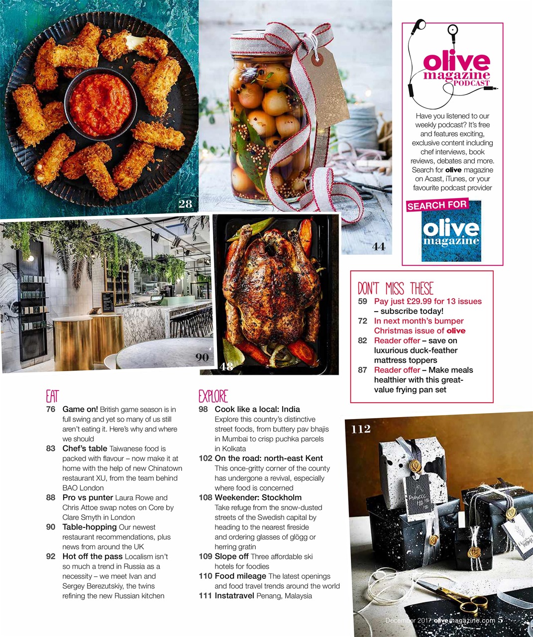 Olive Magazine Preview Pages