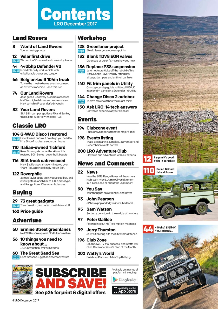 Land Rover Owner Preview Pages