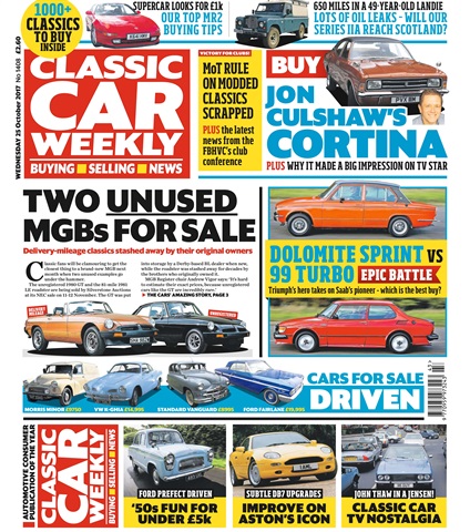 Classic Car Weekly issue 25th October 2017