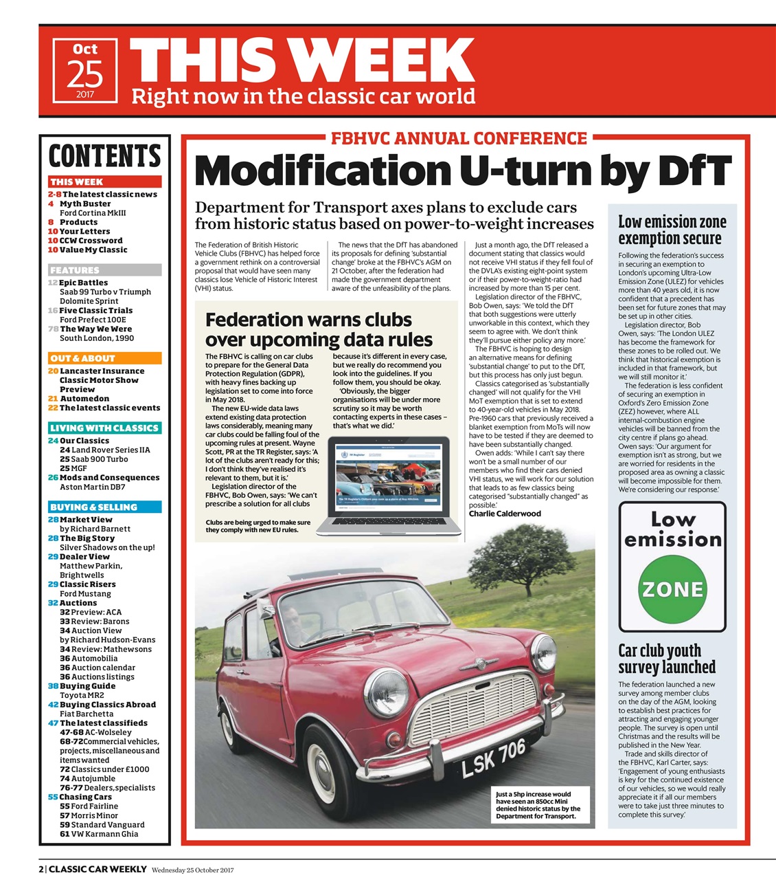 Classic Car Weekly Preview Pages