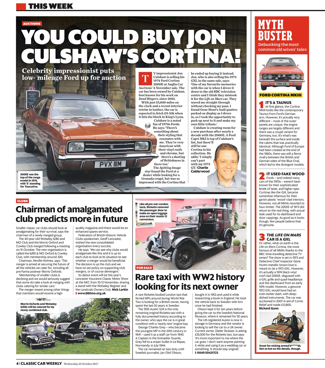 Classic Car Weekly Preview Pages