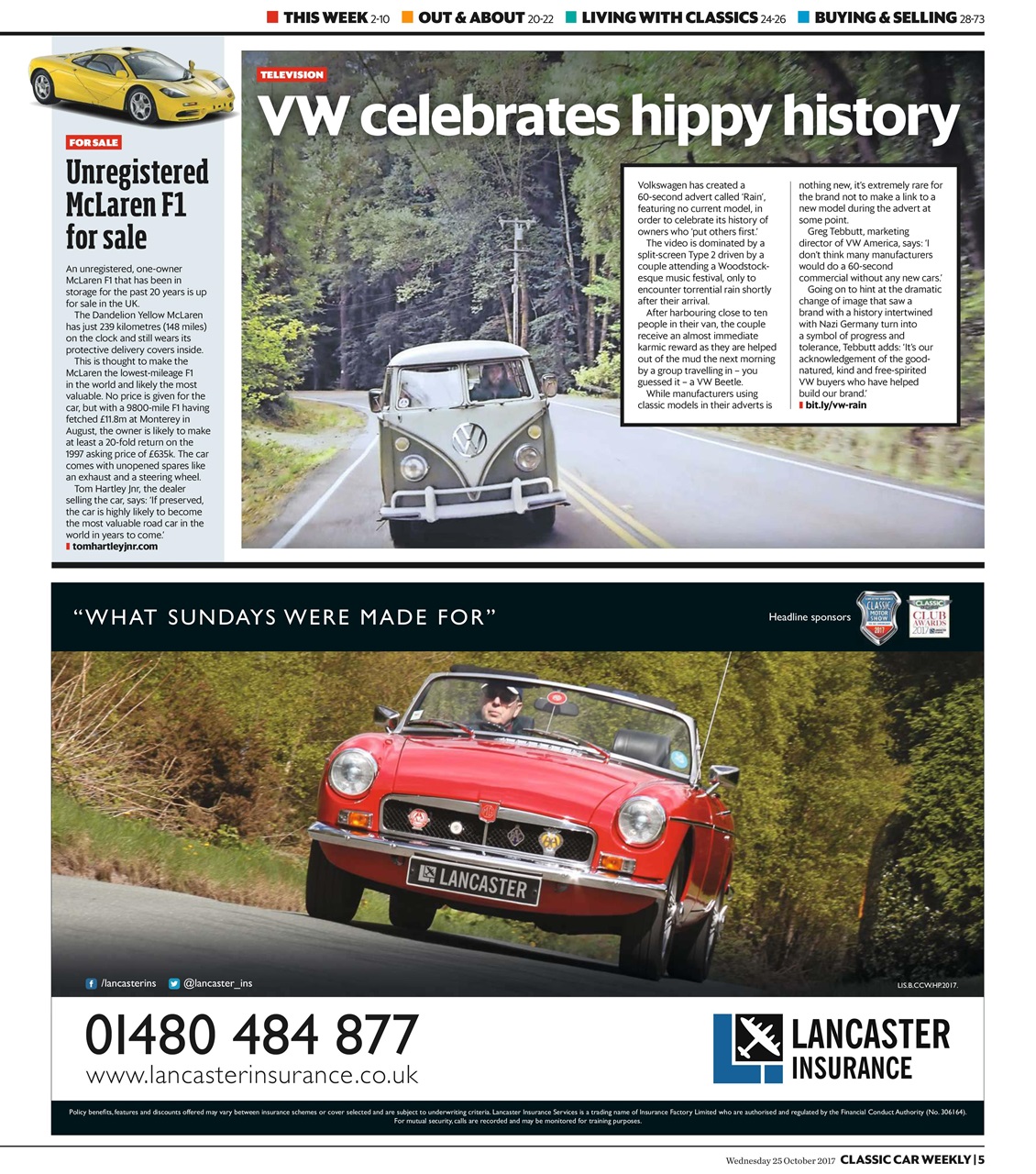 Classic Car Weekly Preview Pages
