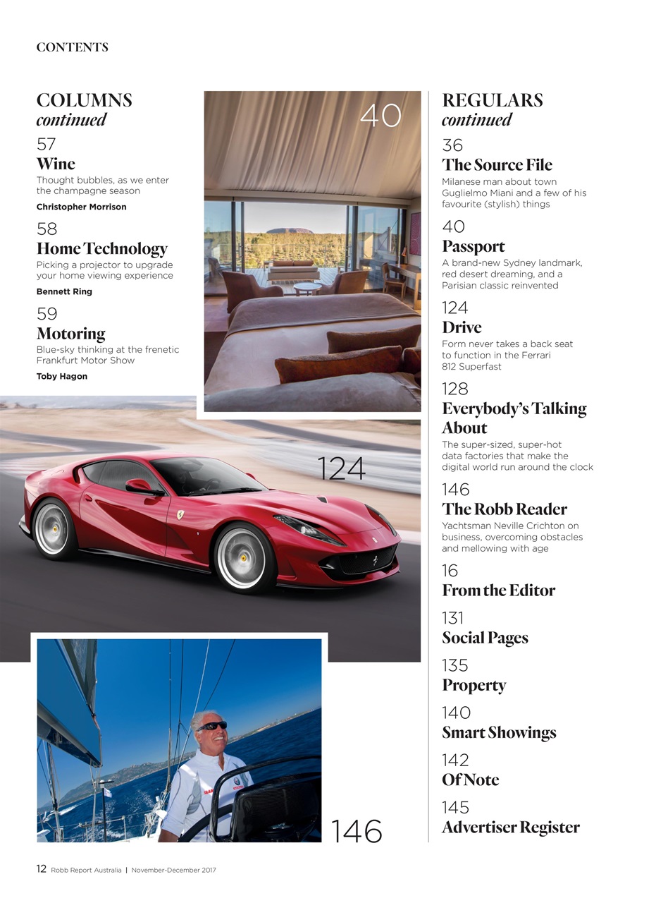 Robb Report Australia & New Zealand Preview Pages