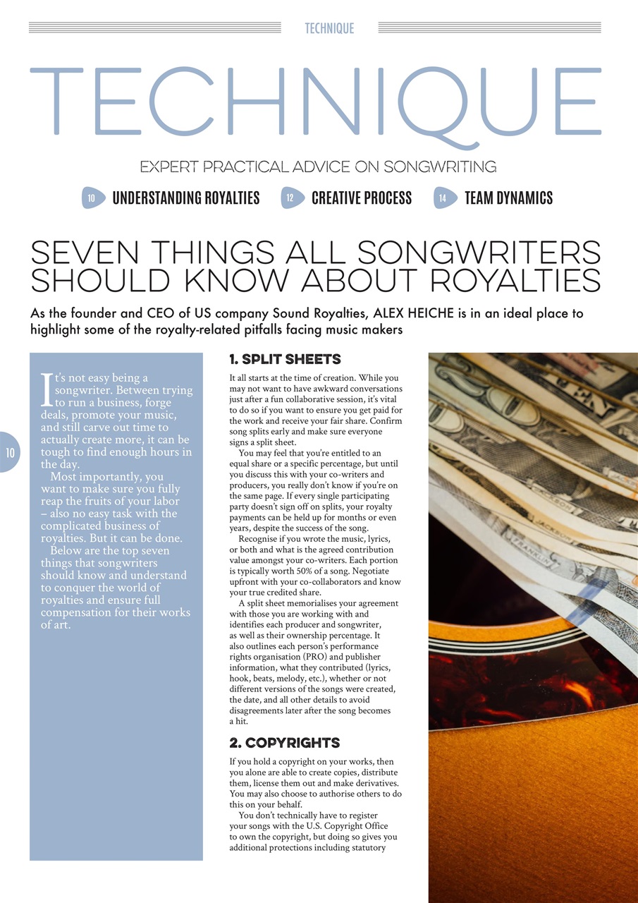 Songwriting Magazine Preview Pages