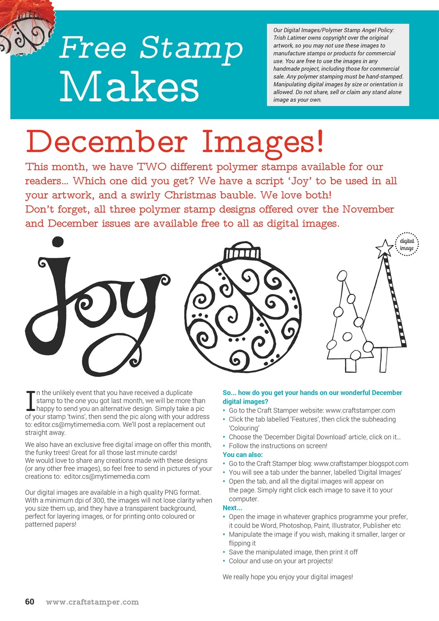 Craft Stamper Preview Pages