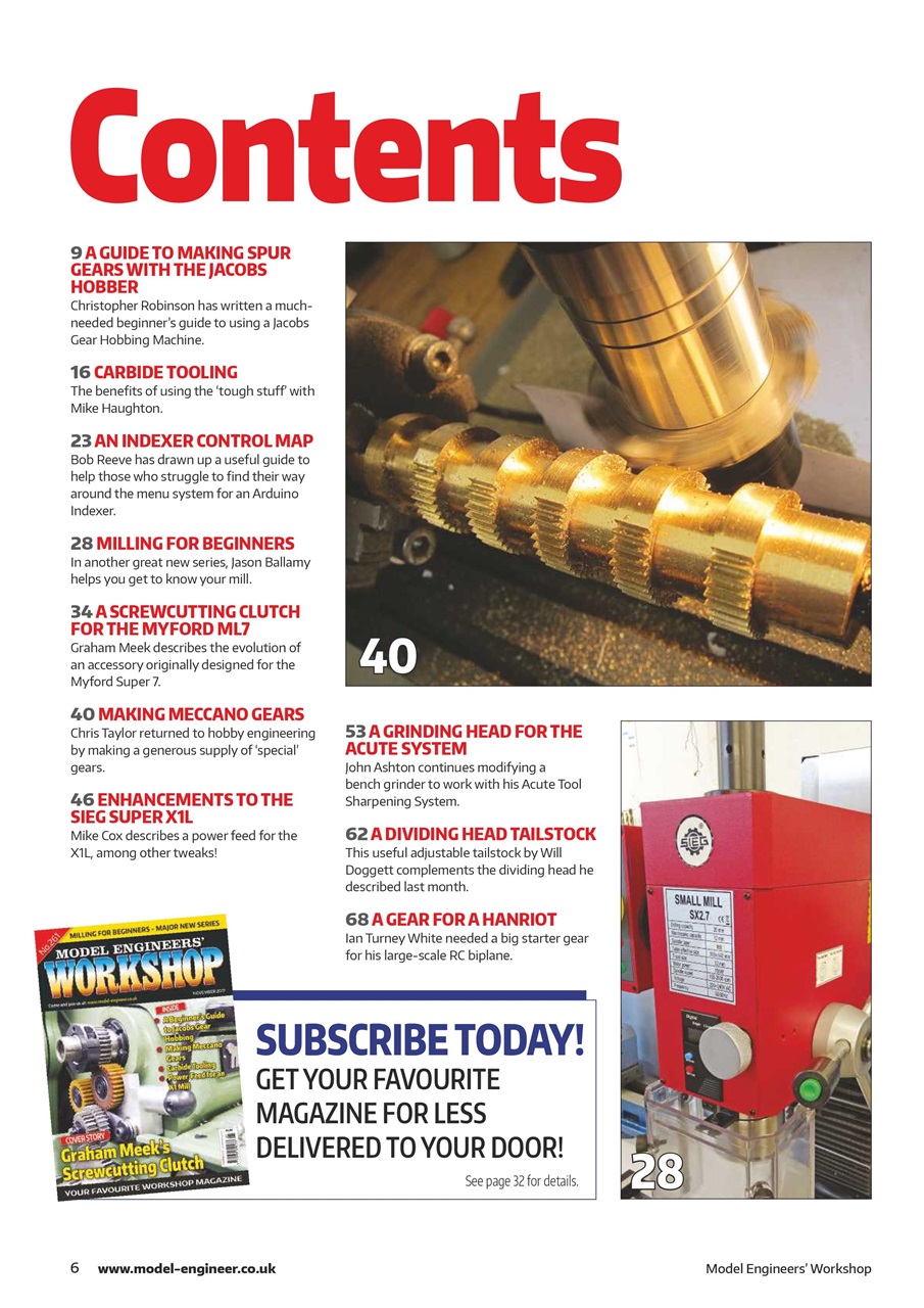 Model Engineer & Workshop Magazine Preview Pages