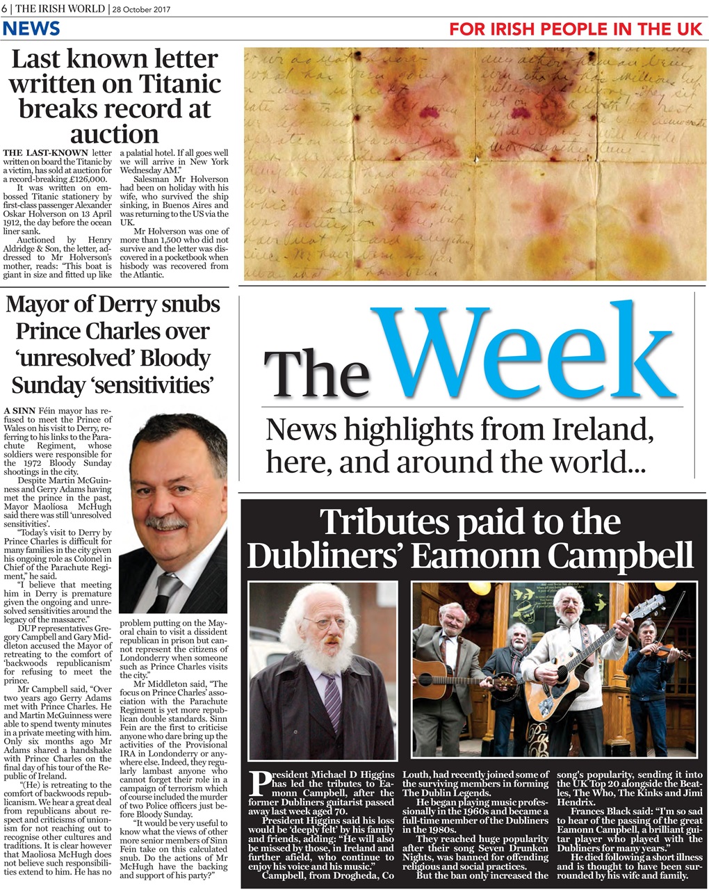 Irish World Preview Pages