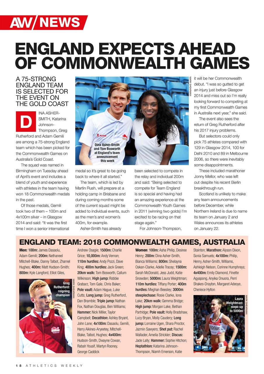 AW – Athletics Weekly Magazine Preview Pages