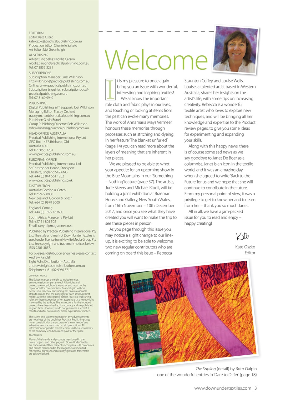 Down Under Textiles Preview Pages