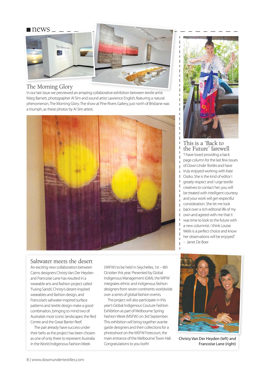 Down Under Textiles Preview Pages