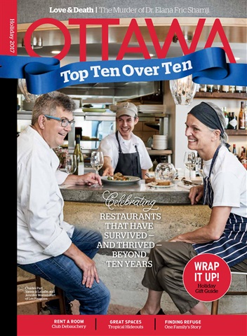Ottawa Magazine issue Ottawa Magazine Holiday 2017