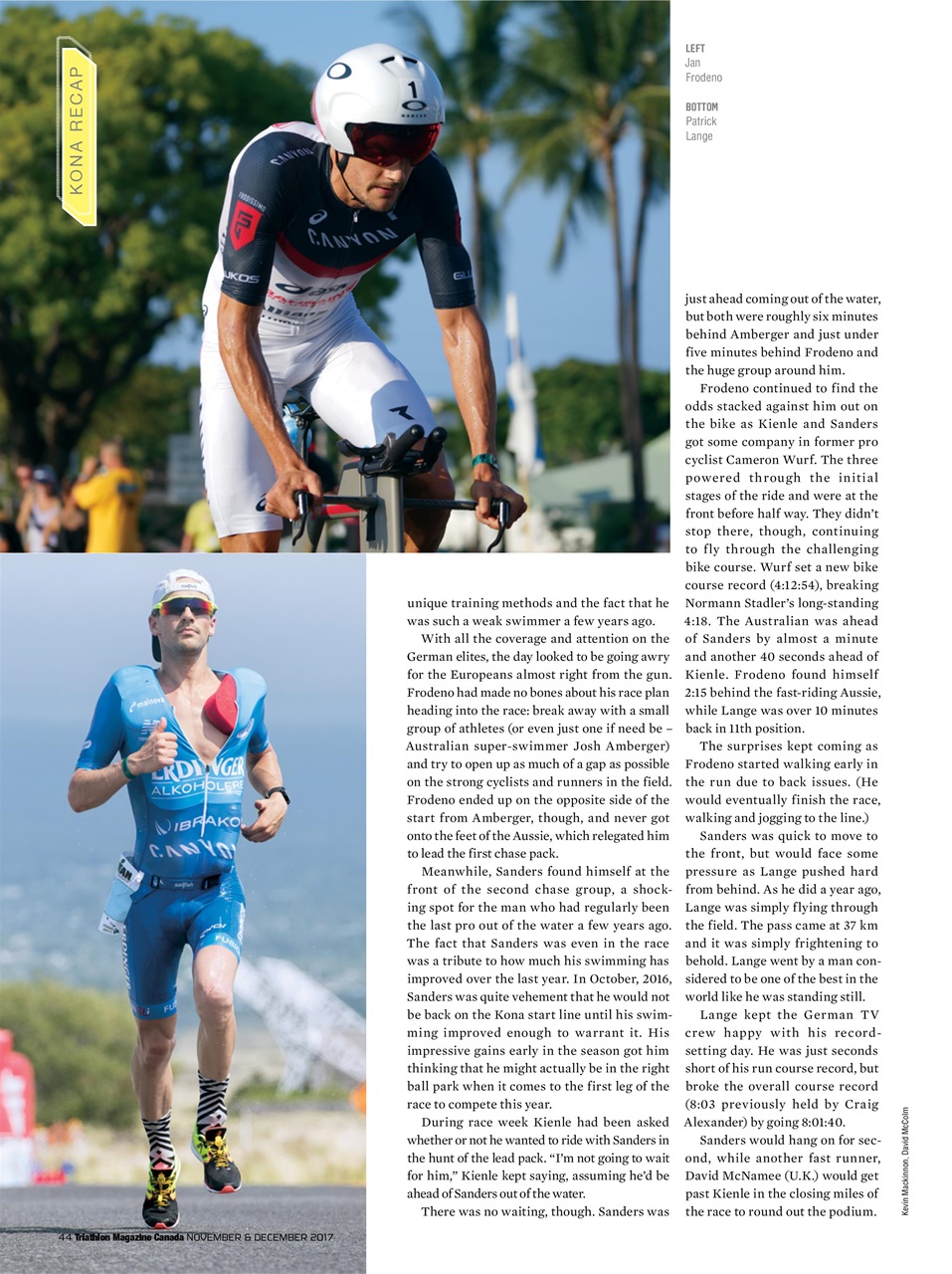 Triathlon Magazine Canada Preview Pages