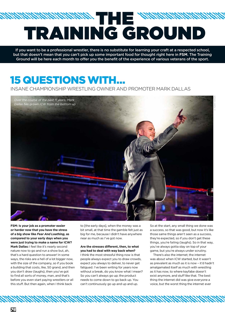 Wrestletalk Magazine Preview Pages