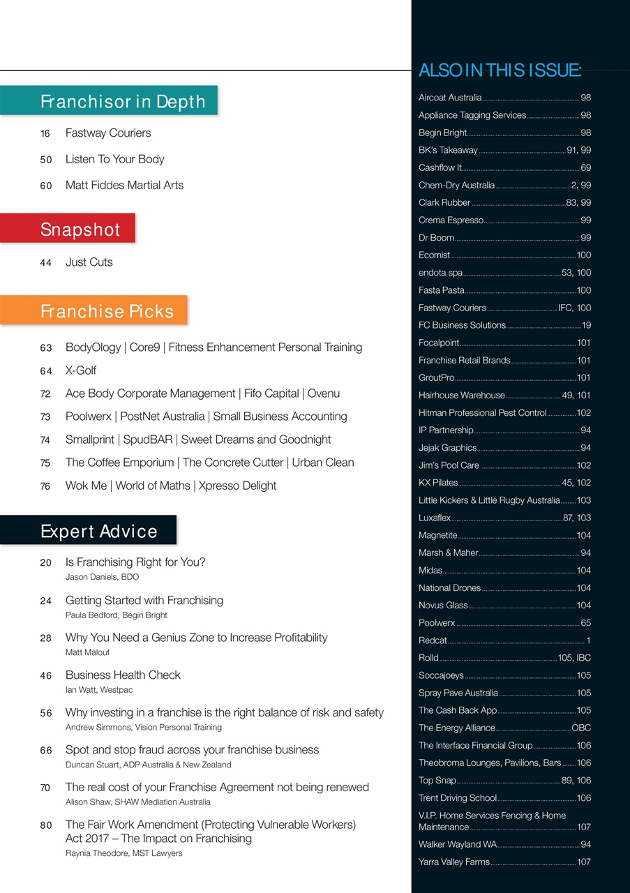 Business Franchise Australia&NZ Preview Pages