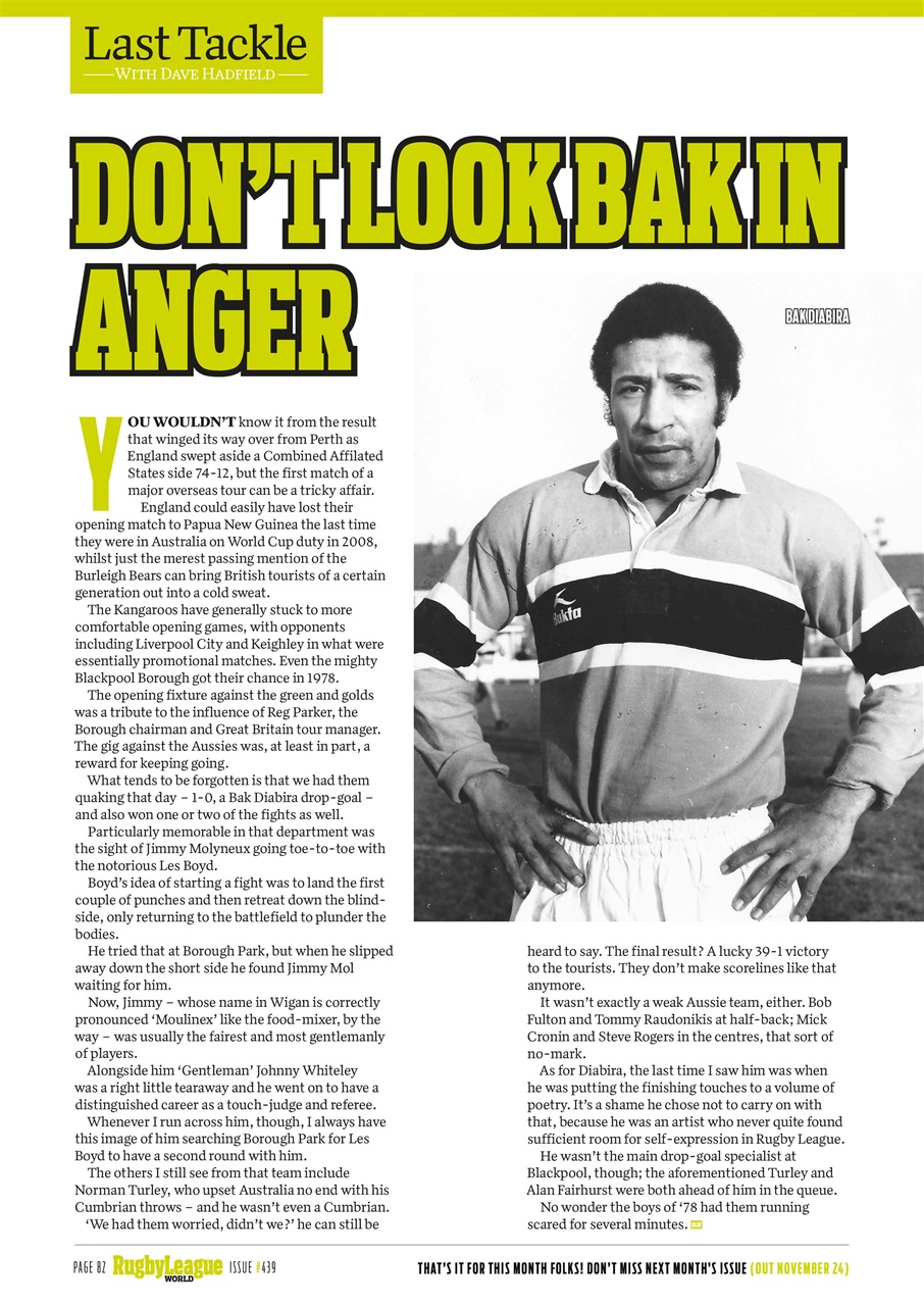 Rugby League World Preview Pages