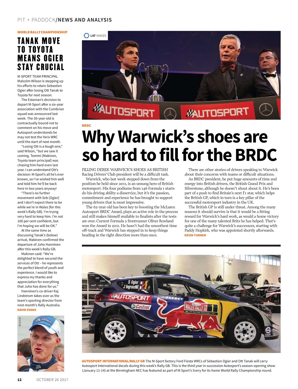 Autosport Preview Pages