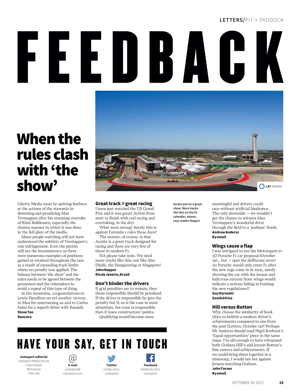 Autosport Preview Pages