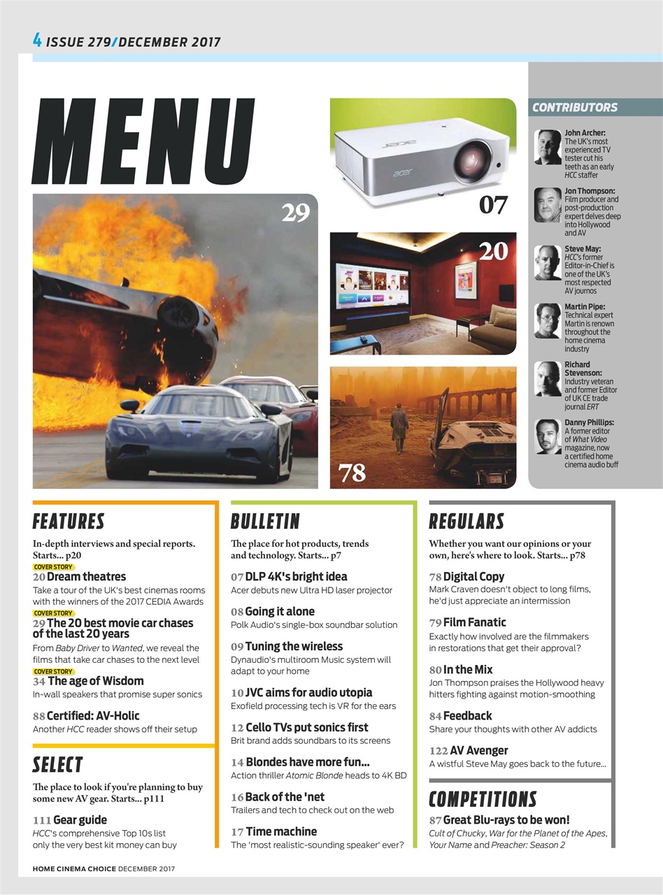 Home Cinema Choice Preview Pages