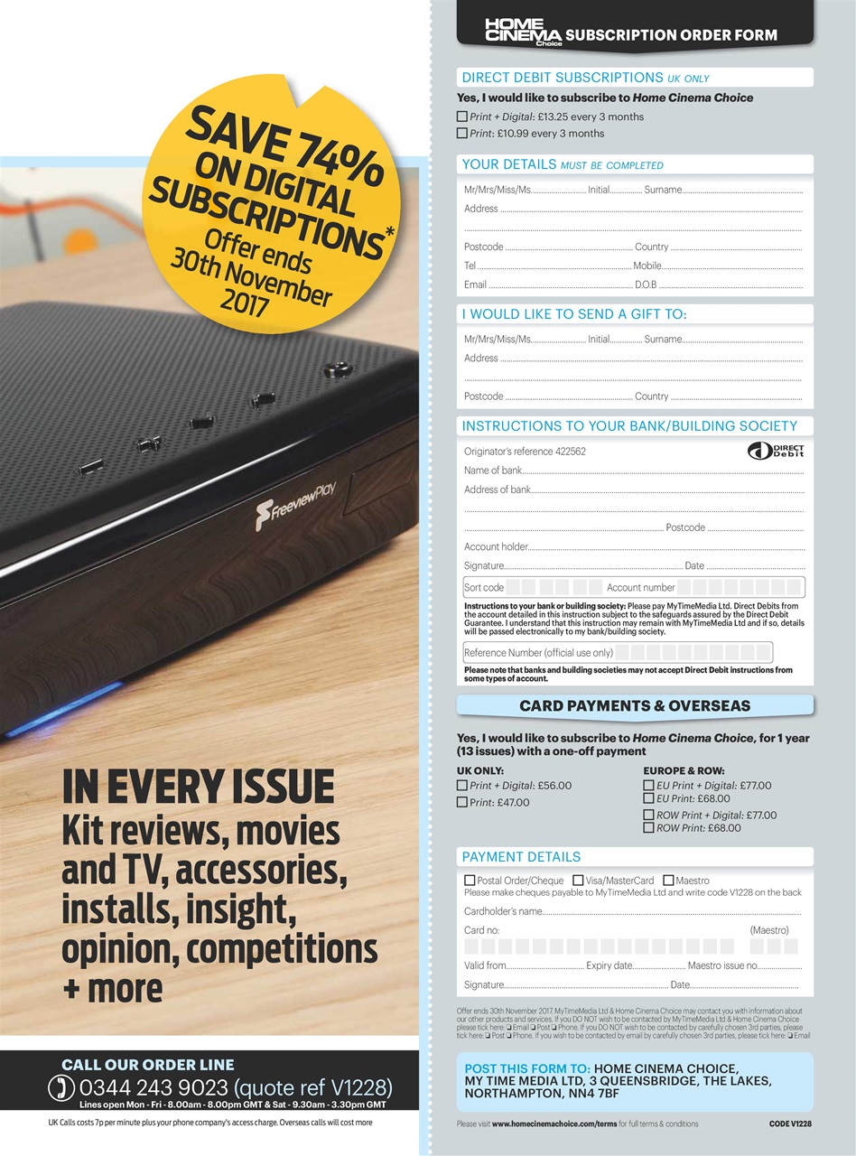 Home Cinema Choice Preview Pages