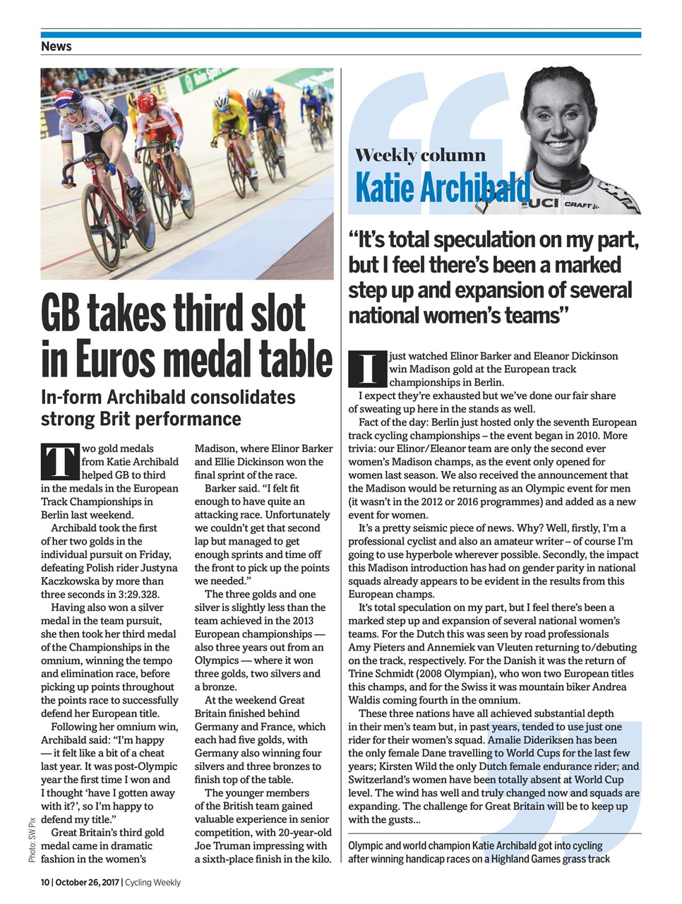 Cycling Weekly Preview Pages