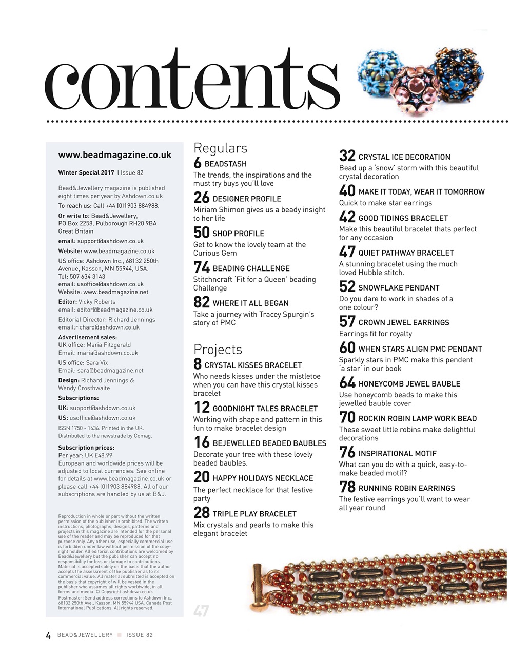 Bead & Jewellery Magazine Preview Pages