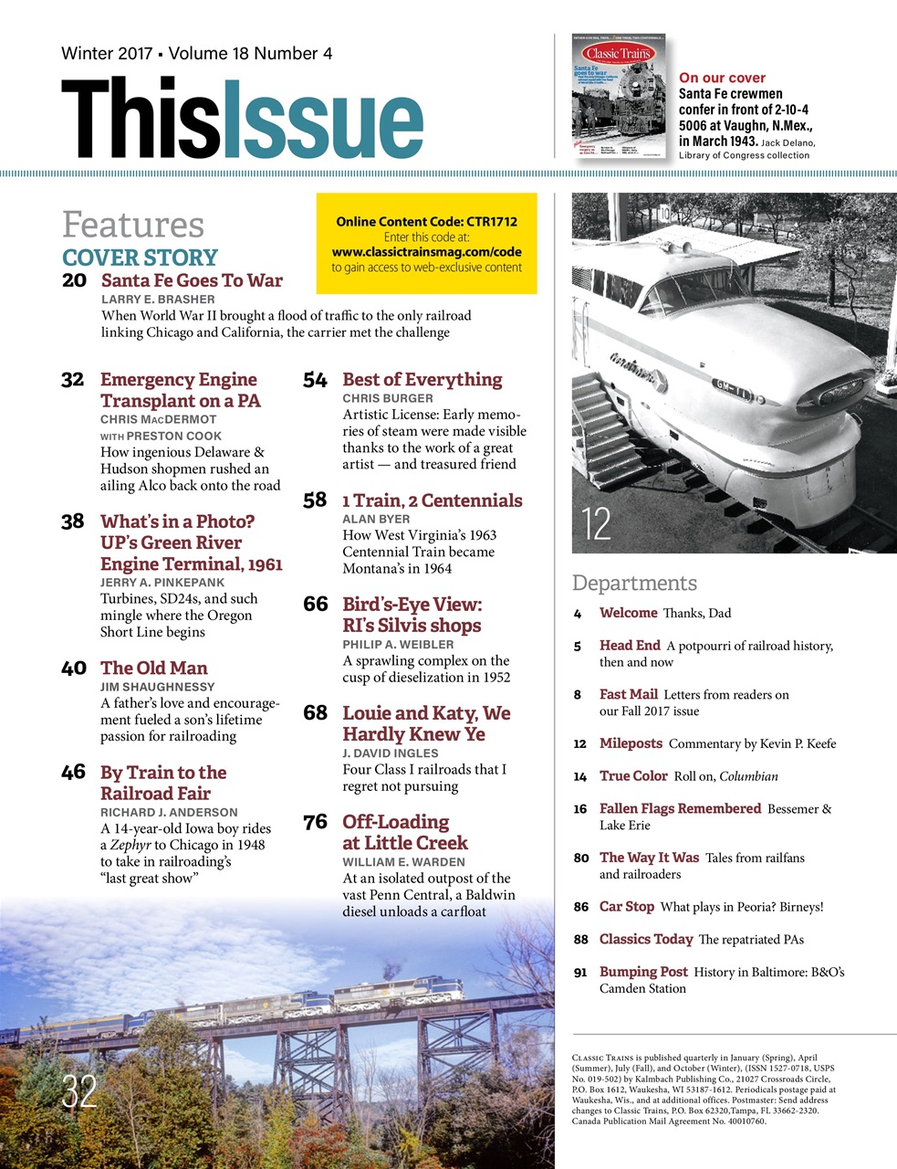 Classic Trains Preview Pages