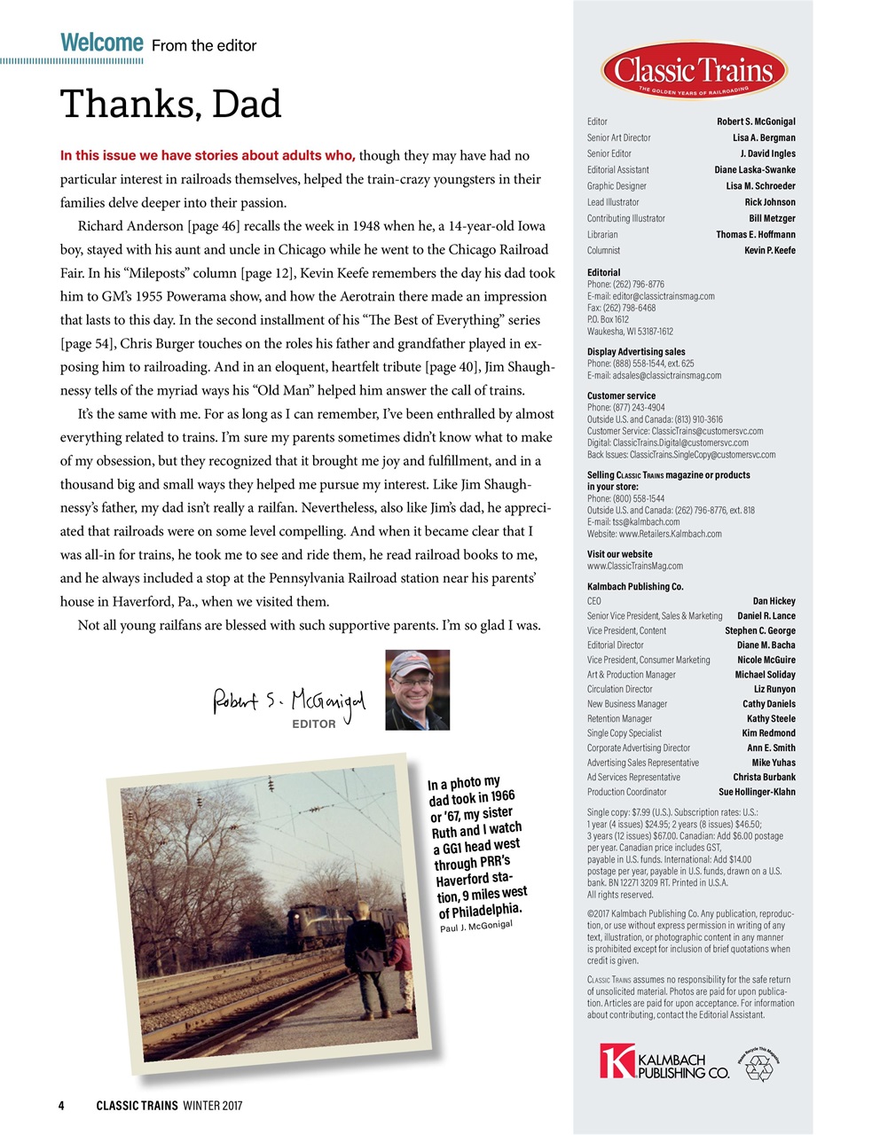 Classic Trains Preview Pages