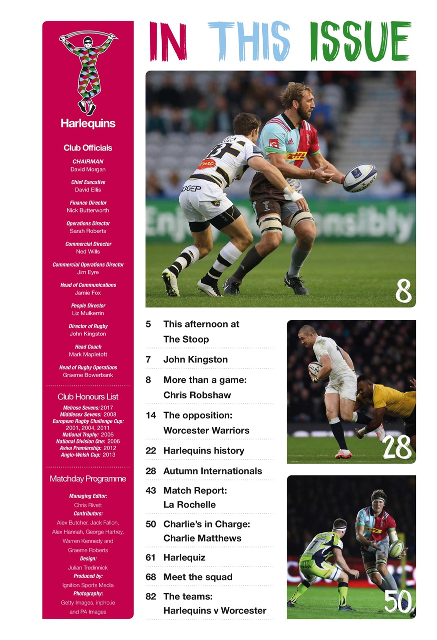 Harlequins Preview Pages