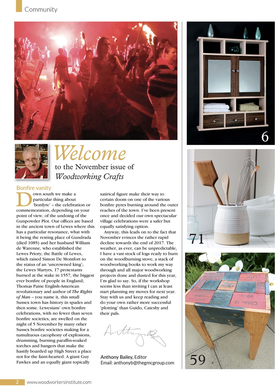 Woodworking Crafts Magazine Preview Pages