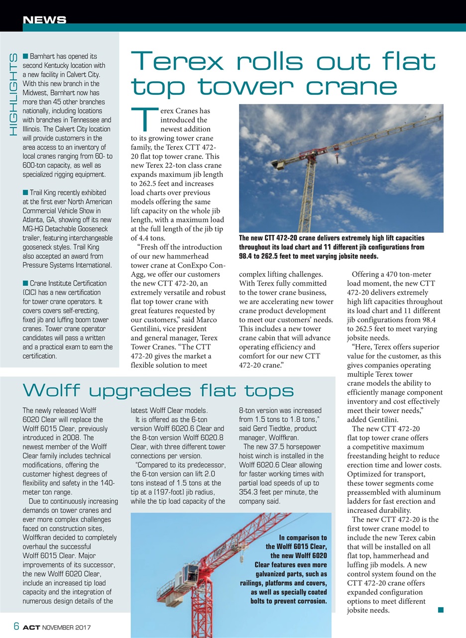 American Cranes & Transport Preview Pages