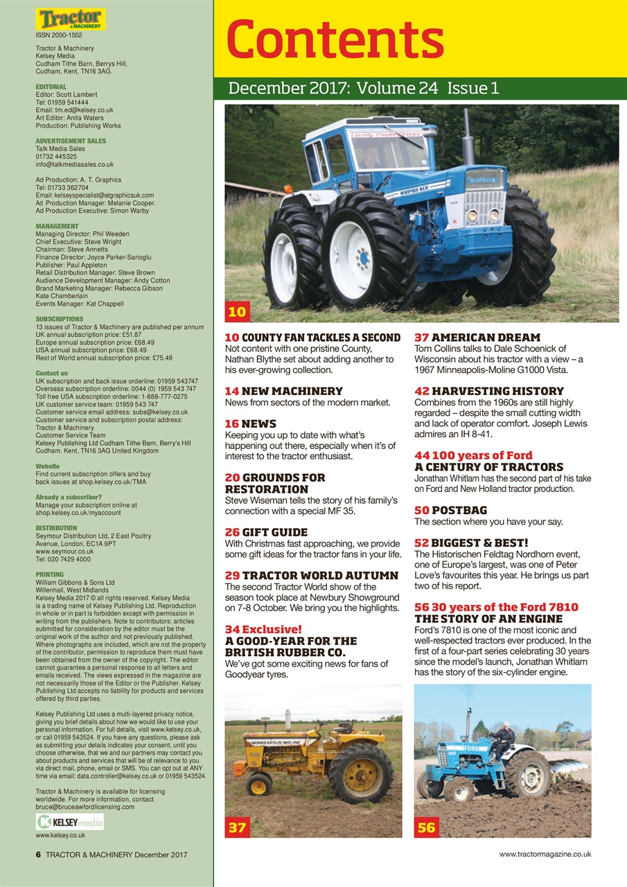 Tractor & Machinery Preview Pages