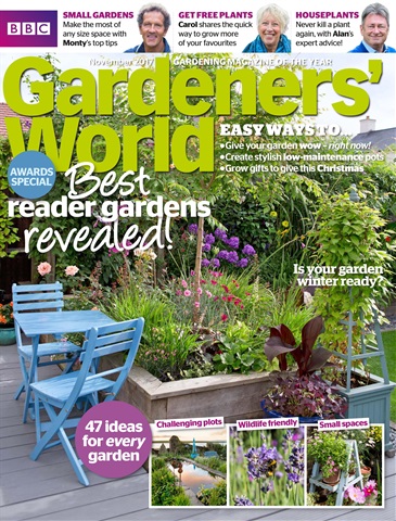 BBC Gardeners’ World Magazine issue November 2017