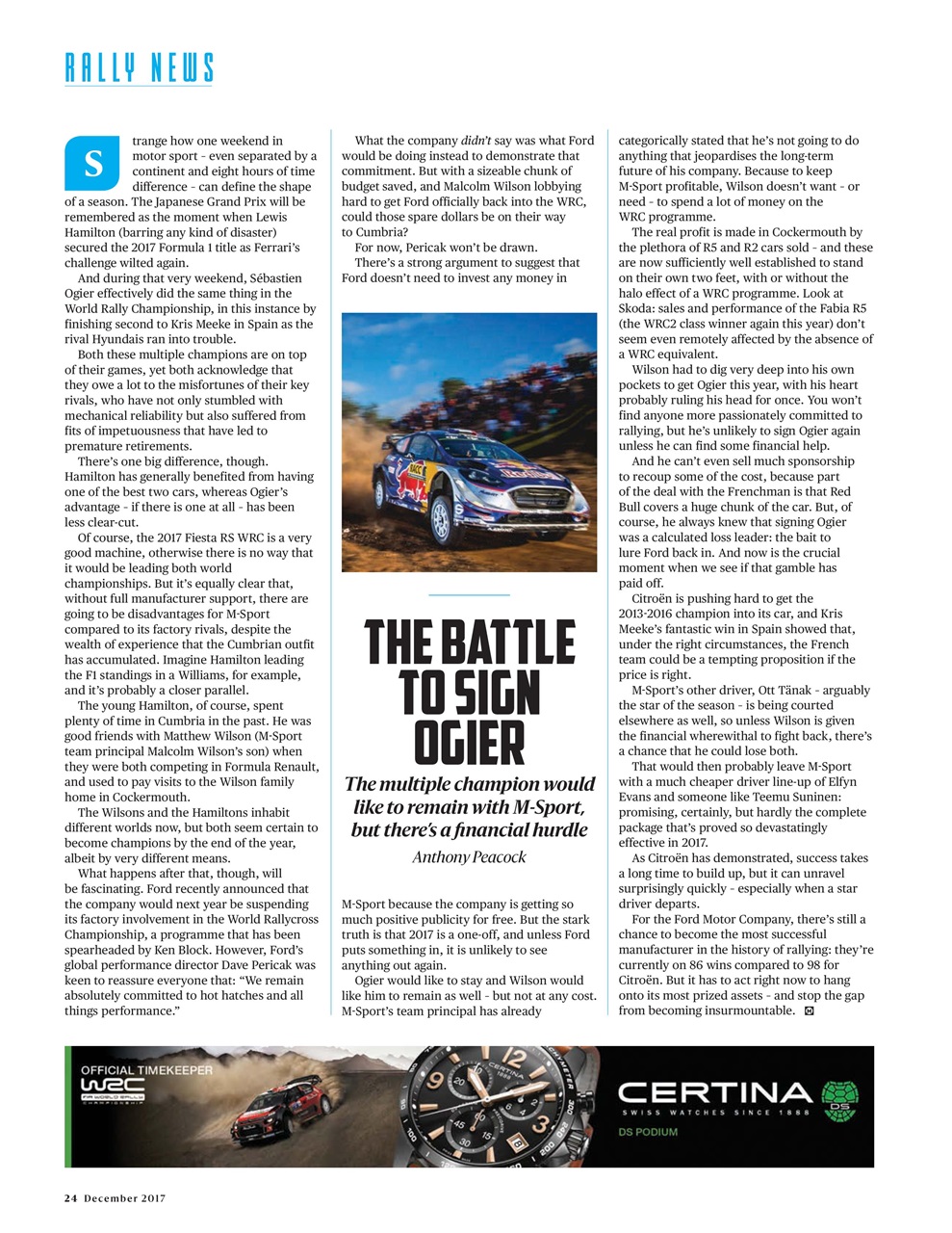 Motor Sport Magazine Preview Pages