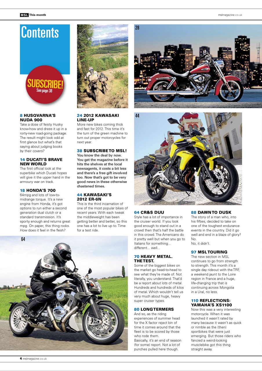 Motorcycle Sport & Leisure Preview Pages