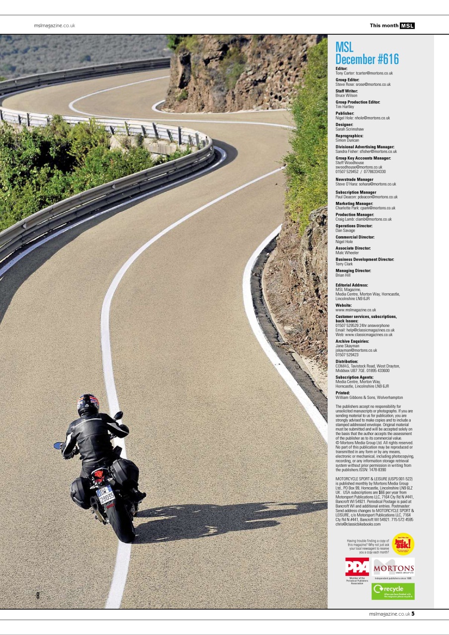 Motorcycle Sport & Leisure Preview Pages