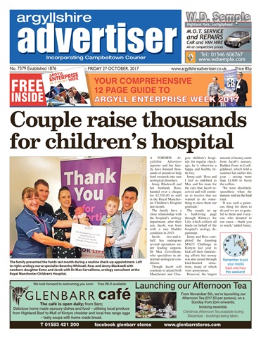 Argyllshire Advertiser issue 27th October 2017