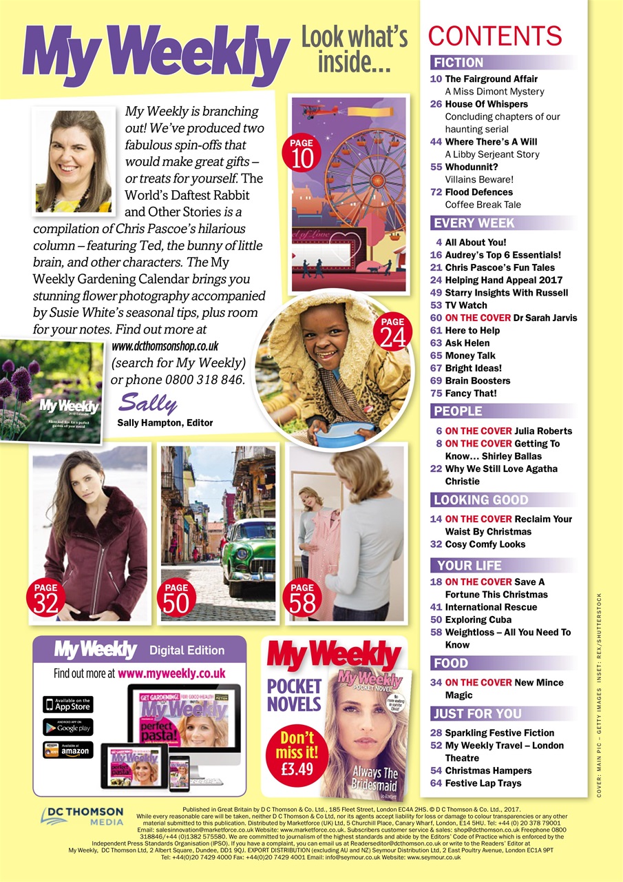 My Weekly Preview Pages